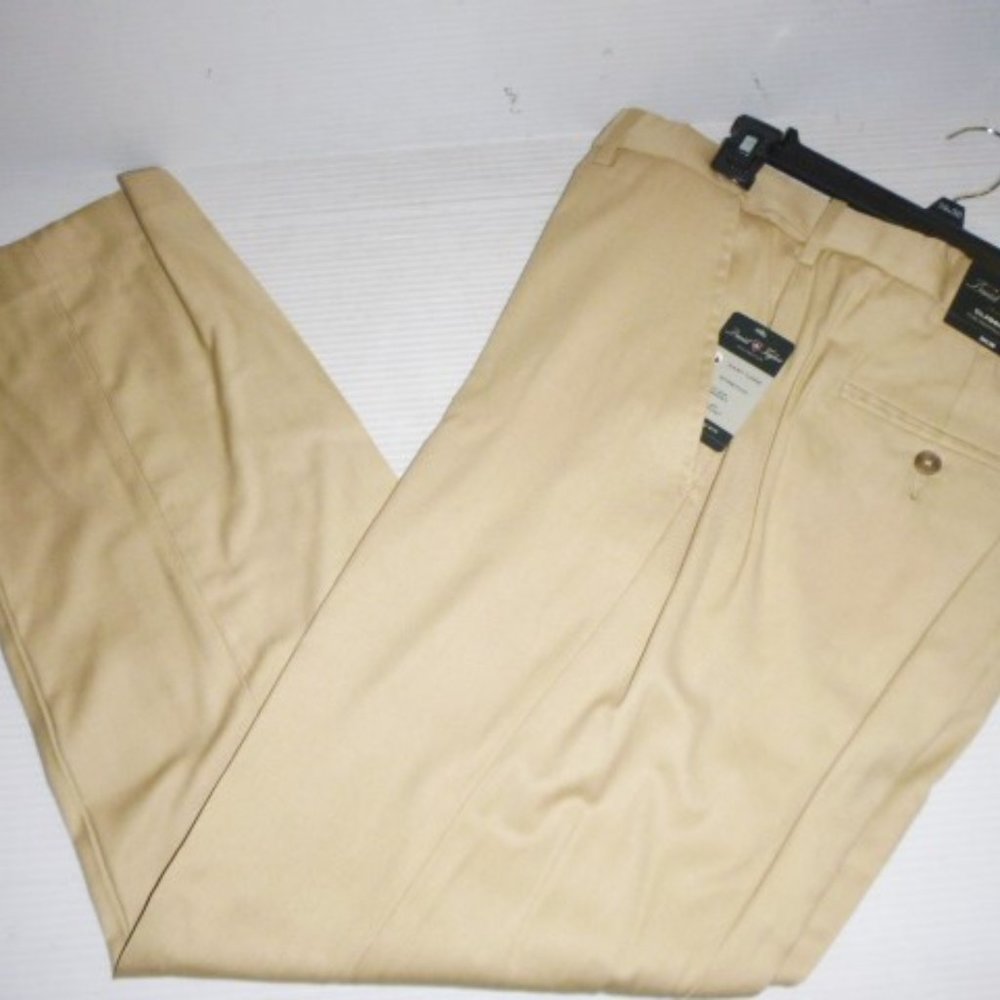 David Taylor Mens Classic Fit Pants New With Tags Pre-Priced $44